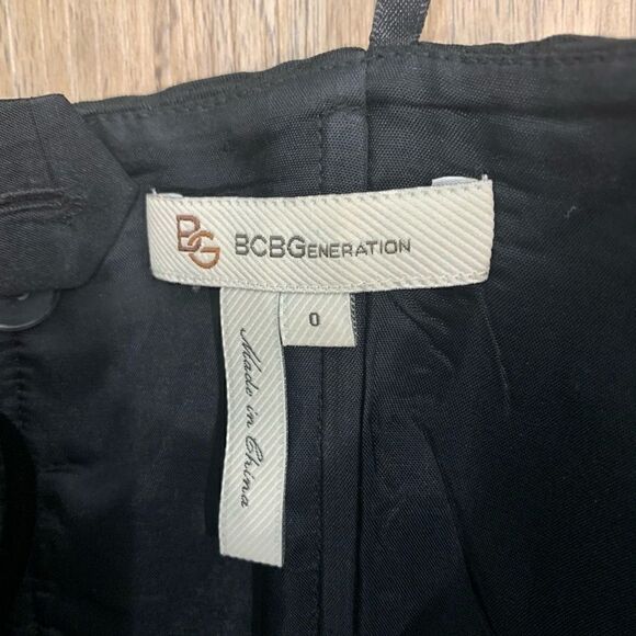 BCBGeneration Black Strapless Draped Front Dress - Picture 6 of 6